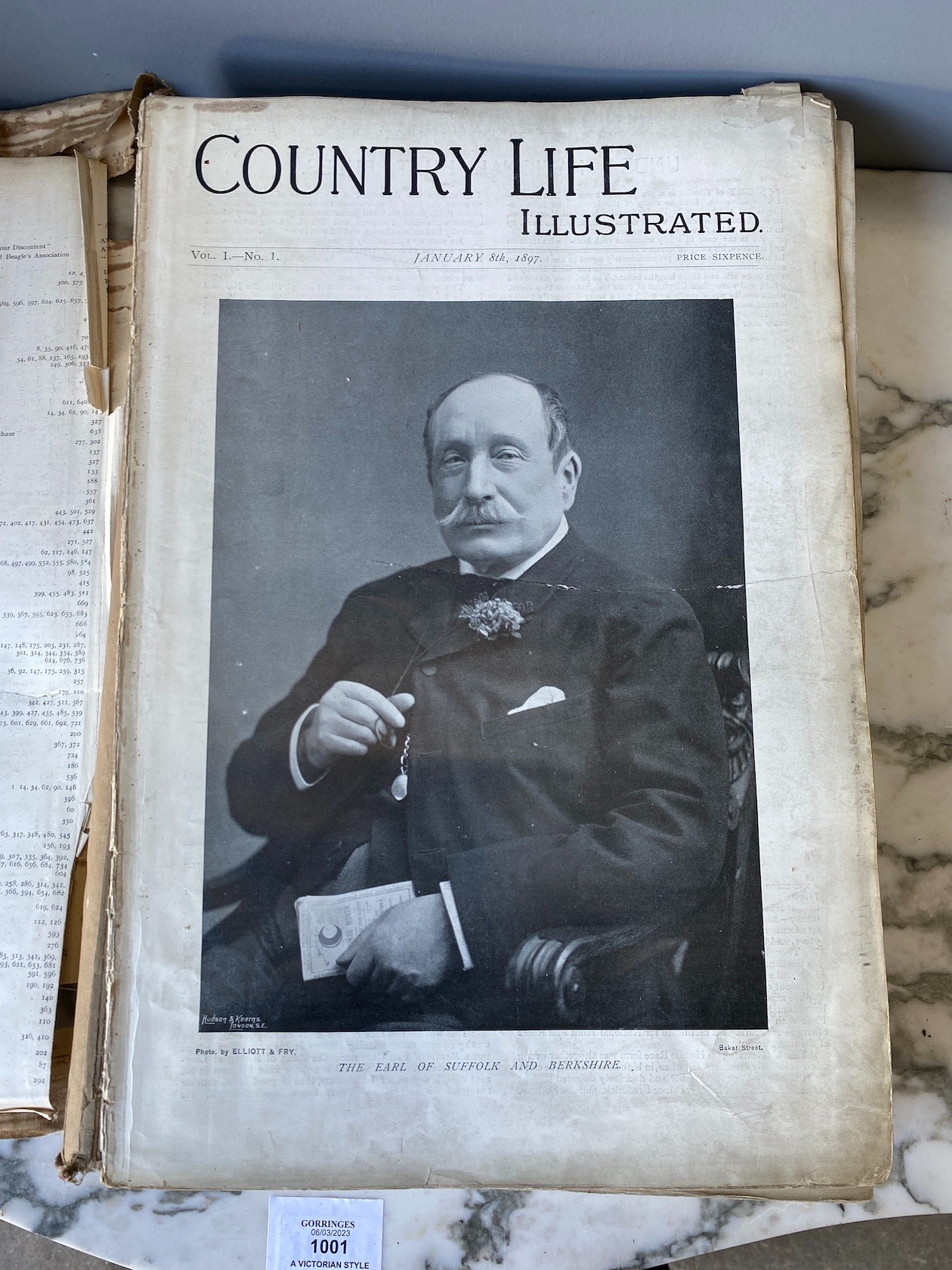 Country Life, vol.1-166 but lacking vol.34, 1897-1979 and various other later issues.